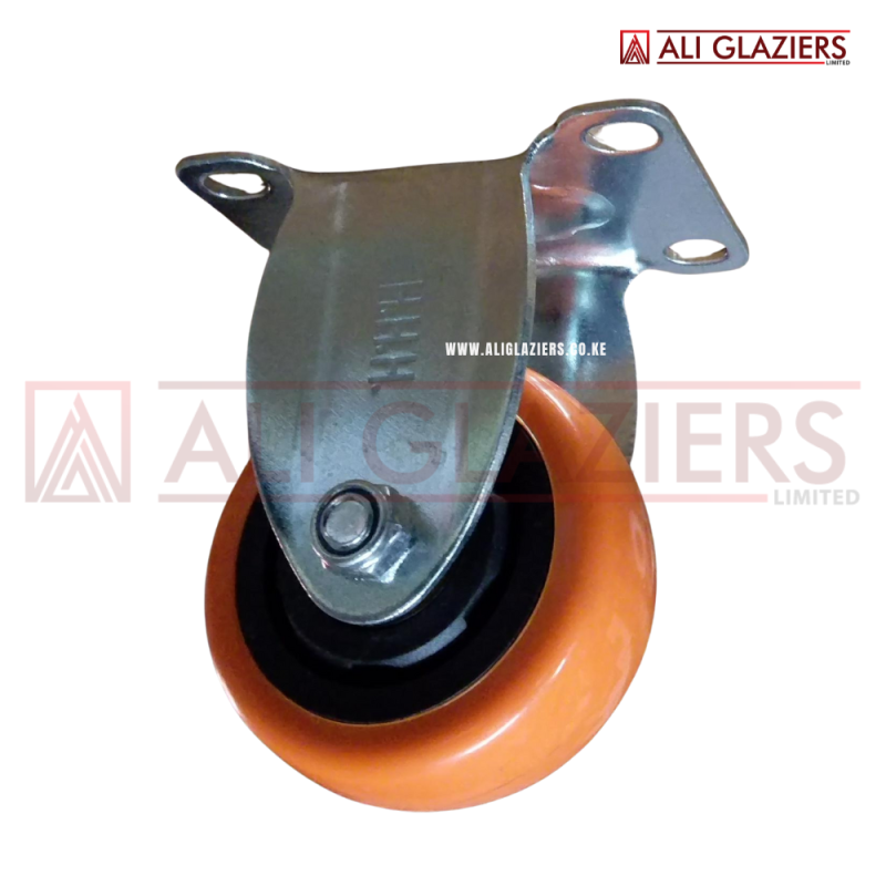 ORANGE CASTER WHEEL FIXED TYPE 3"