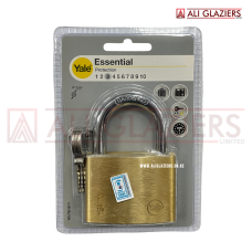 YALE 70MM PADLOCK - BRASS ESSENTIAL SERIES