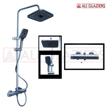 3 WAY ALUMINIUM THERMOSTATIC DESIGN SHOWER SET
