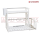 ABS TWO TIER KITCHEN RACK WITH HOOKS