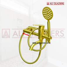 BATHTUB MIXER SS304 WITH HAND SHOWER BRUSHED GOLD