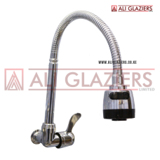 FLEXIBLE KITCHEN BIB TAP WITH ADJ PRESSURE KNOB