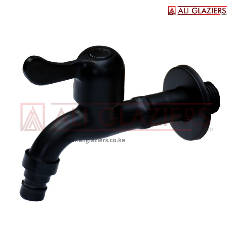 LONG EXTENDED BIB TAP 10CM SS304 - BLACK