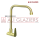 BRUSHED GOLD KITCHEN LONG NECK BIB TAP