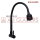 FLEXIBLE KITCHEN BIB TAP WITH ADJ PRESSURE KNOB BLK