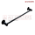 SINGLE TOWEL BAR 60CM BLACK