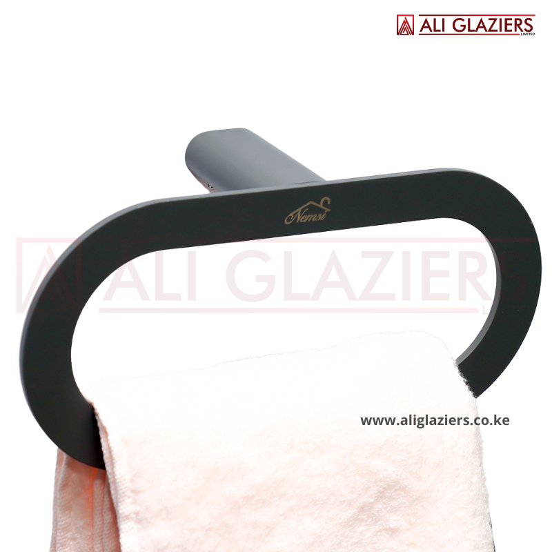 PREMIUM GUN GREY TOWEL RING