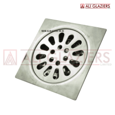 FLOOR STRAINER POLISHED 10CM X 10CM