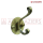 SINGLE HOOK DOUBLE ANTIQUE BRASS