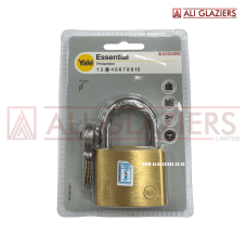 YALE 60MM PADLOCK - BRASS ESSENTIAL SERIES