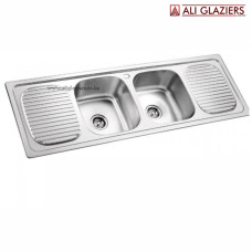 DOUBLE BOWL DOUBLE DRAIN SINK