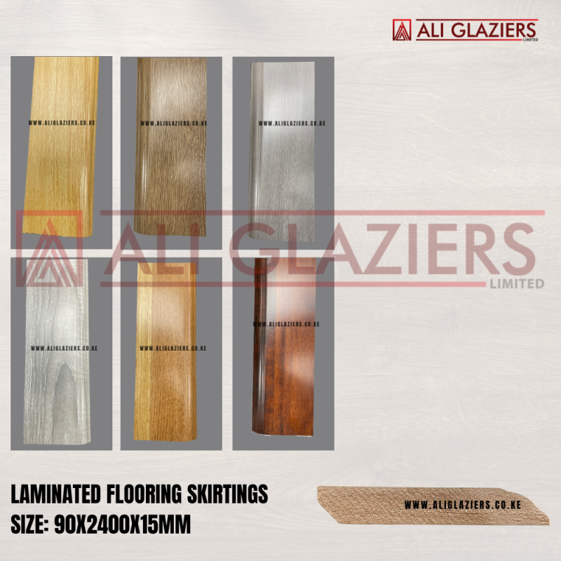 LAMINATED FLOORING BOARD SKIRTINGS - 90MM X 2400MM X 15MM