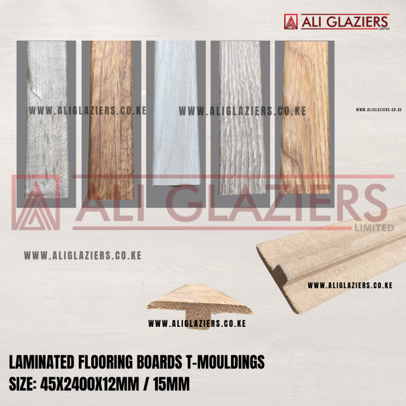 LAMINATED FLOORING BOARD T-MOLDINGS 45MM X 2400MM X 12MM