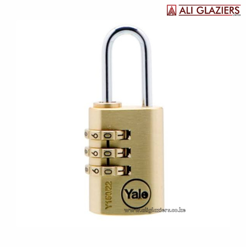YALE COMBINATION PADLOCK 22MM