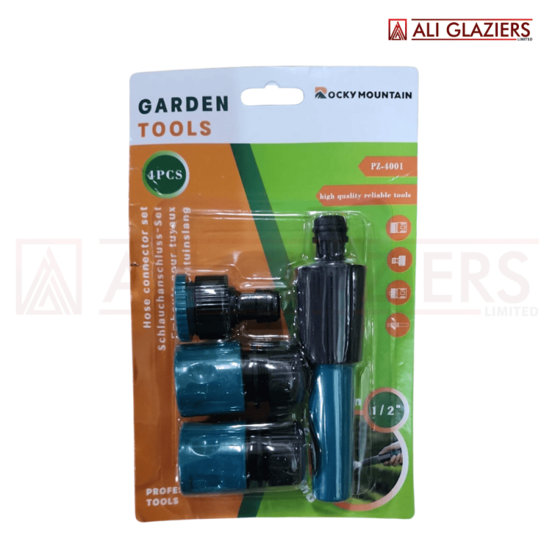 GARDEN HOSE PIPE CONNECTOR 4PC SET (1/2")