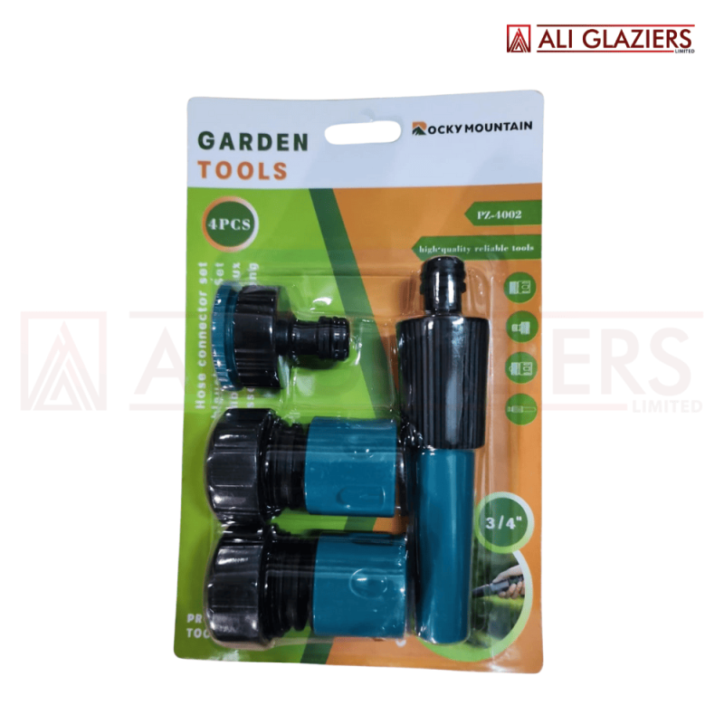 GARDEN HOSE PIPE CONNECTOR 4PC SET (3/4")