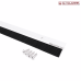 ALUMINIUM DOOR BOTTOM SEAL WITH BRUSH - WHITE