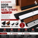ALUMINIUM DOOR BOTTOM SEAL WITH BRUSH - WHITE