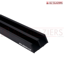 BLACK PVC SLIDING RAIL 4MM X 12FT