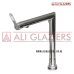 HIGH NECK KITCHEN PILLAR MIXER SILVER MIRROR