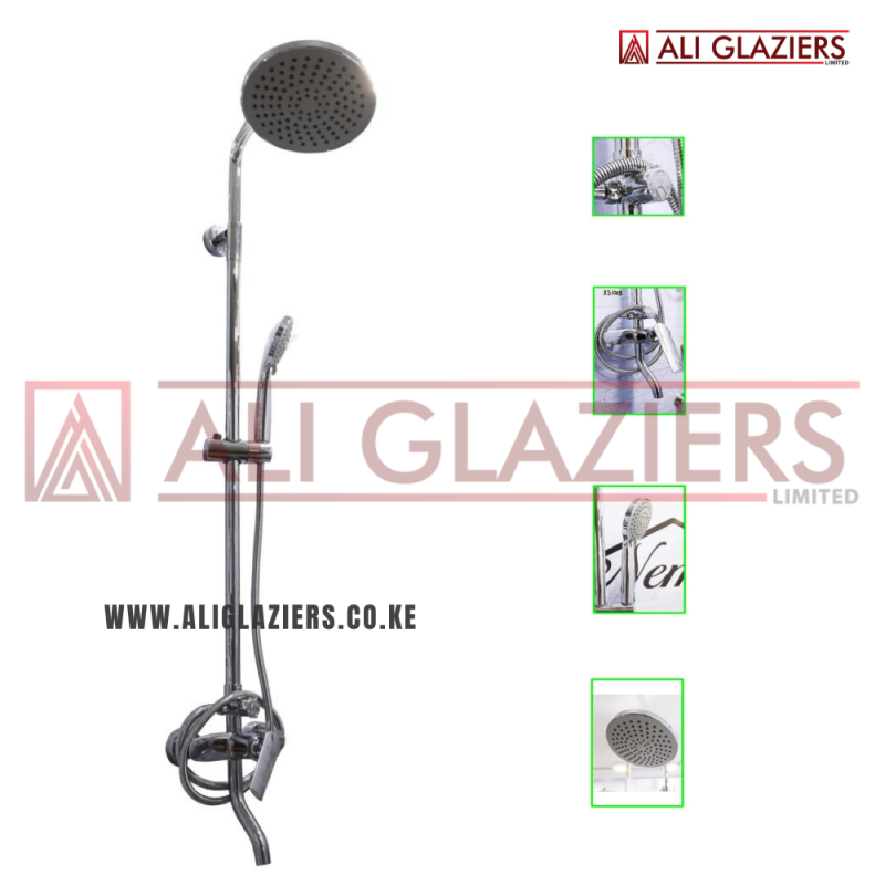 THREE-WAY SHOWER SET BRASS