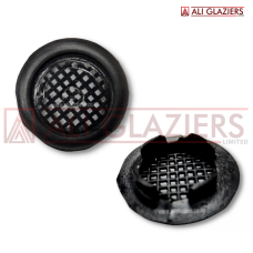 ROUND PVC AIR VENTS - BLACK