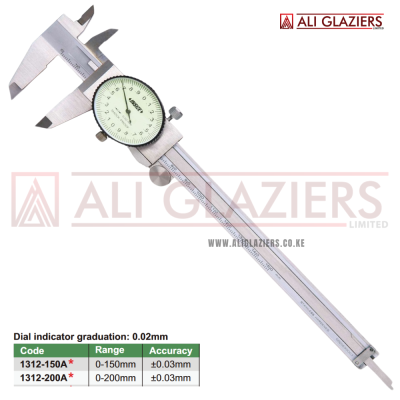 INSIZE DIAL CALIPER 0-200MM