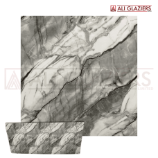 MARBLE SHEET 1220 X 2800 - OBSIDIAN MIST