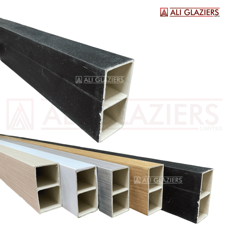 PVC RECTANGULAR TUBE BLACK - 100X50