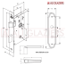 STAM BATHROOM / WASHROOM MORTICE LOCKSET