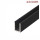 ALUMINIUM U-CHANNEL BLACK