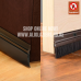 ALUMINIUM DOOR BOTTOM SEAL WITH BRUSH - BROWN