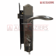 UNION SATIN NICKLE DOOR LOCKSET WITH PLATE LS-201-85-45