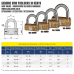VIRO 102 CYLINDRICAL PADLOCKS 50MM