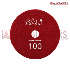 DIAMOND POLISHING VELCRO PAD 4" GRIT 100