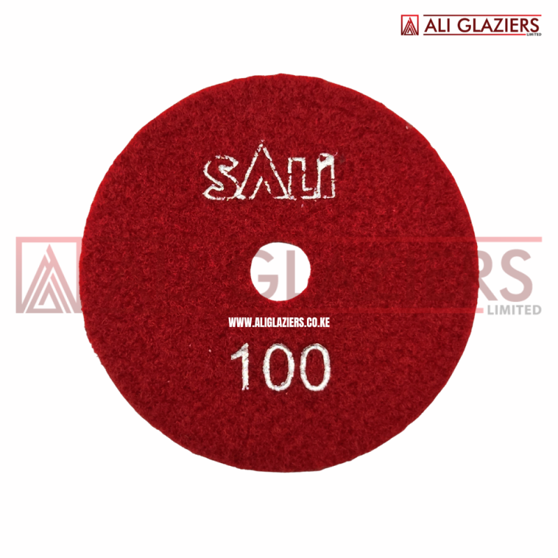 DIAMOND POLISHING VELCRO PAD 4" GRIT 100