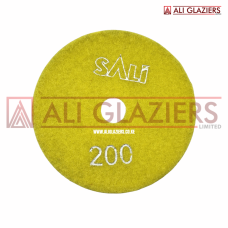 DIAMOND POLISHING VELCRO PAD 4" GRIT 200