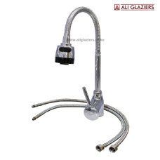 FLEXIBLE KITCHEN MIXER WITH ADJUSTABLE PRESSURE KNOB