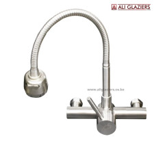 LONG NECK KITCHEN BIB MIXER WITH ADJUSTABLE KNOB