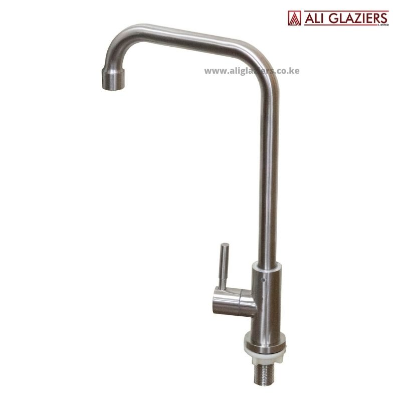 LONG NECK KITCHEN PILLAR TAP SS304