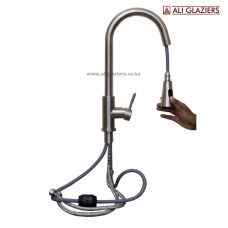 LONG NECK FLEXIBLE KITCHEN MIXER WITH PULL DOWN