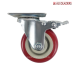 CASTOR WHEEL 3" RED WITH BRAKE