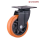 CASTOR WHEEL 6" SWIVEL TYPE ORANGE PLASTIC