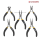 5 PIECE MINIATURE PLIERS SET 4.5"