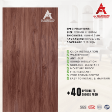 SPC FLOORING BOARD 5.5MM WITH 1.5MM EVA (PER SQM)
