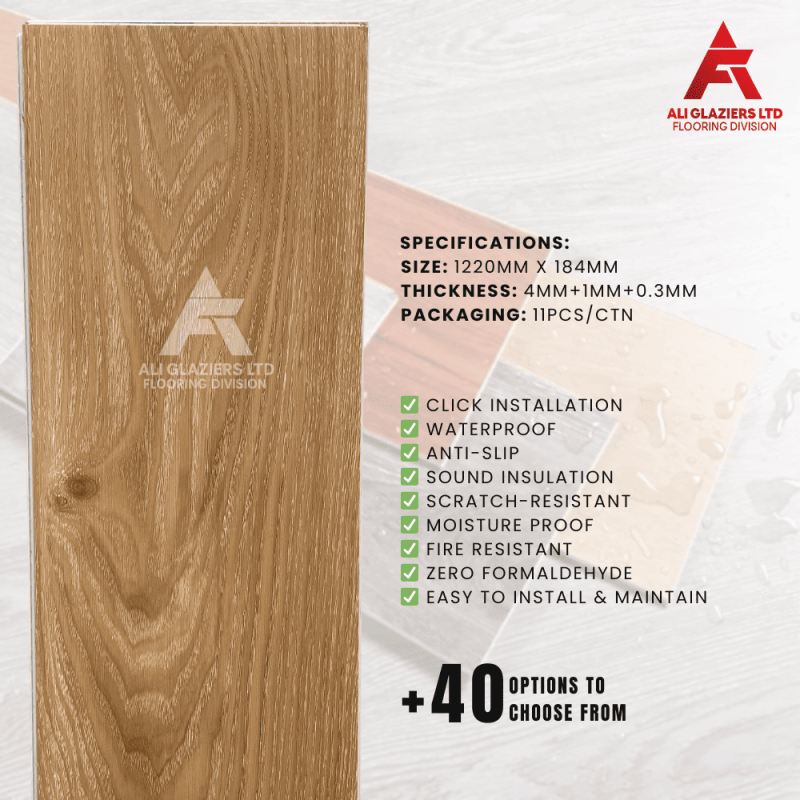 SPC FLOORING BOARDS (PER SQM) AGL-607