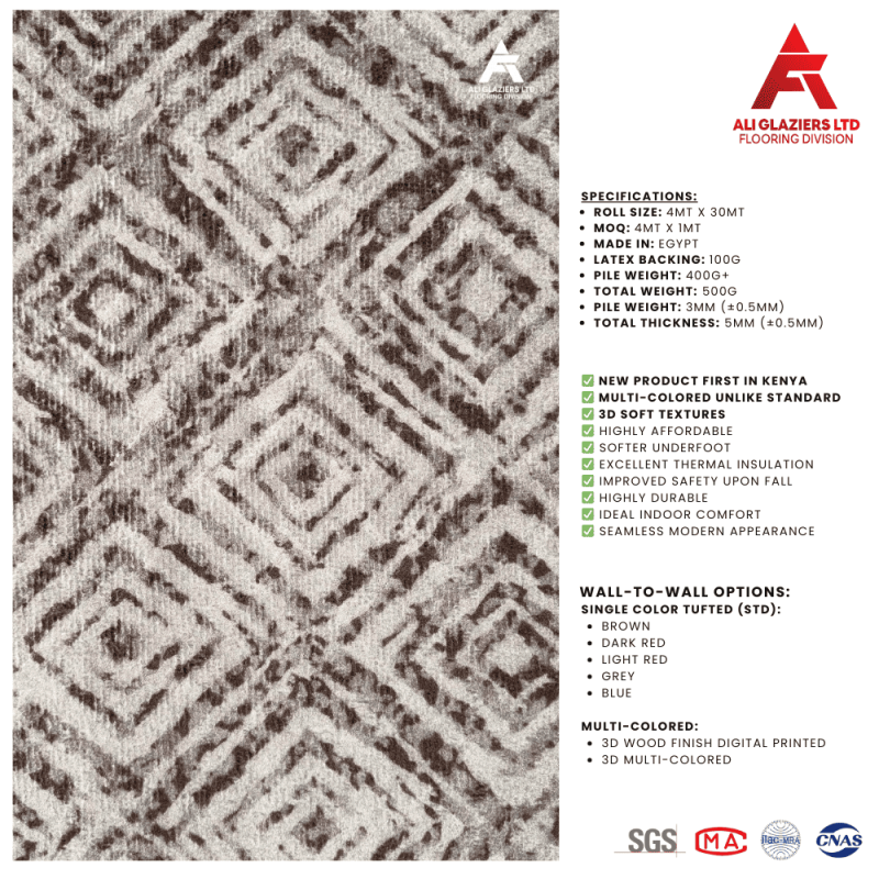 3D WALL-TO-WALL CARPET 5MM (52504-6)