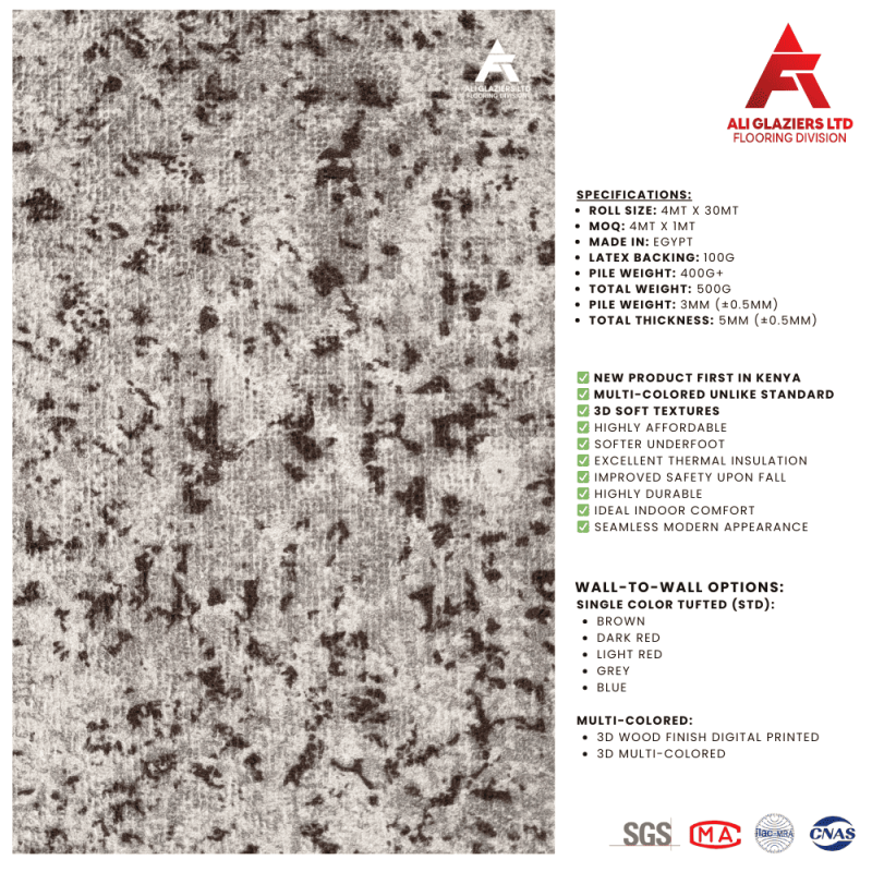 3D WALL-TO-WALL CARPET 5MM (51905-6)