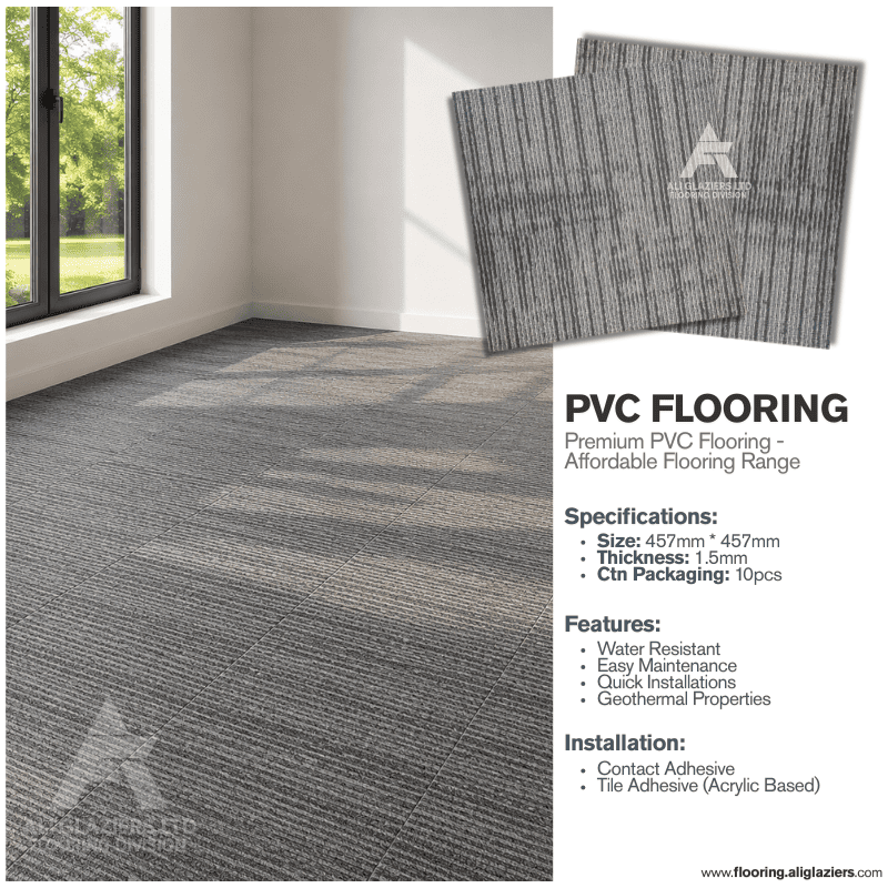PVC TILES 457 X 457 - CARPET FINISH