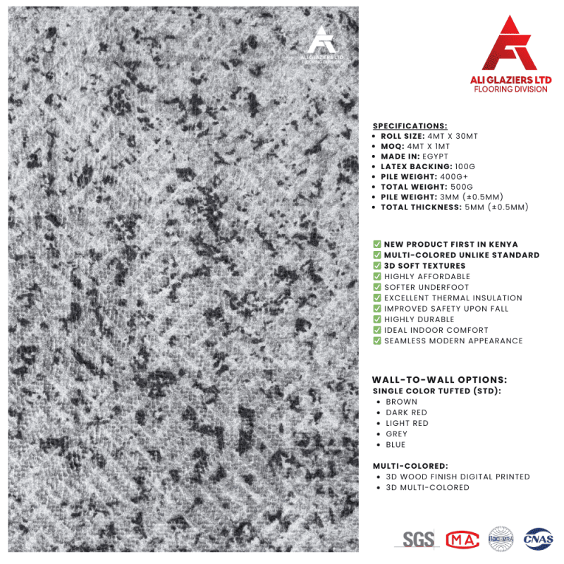 3D WALL-TO-WALL CARPET 5MM (51905-2)